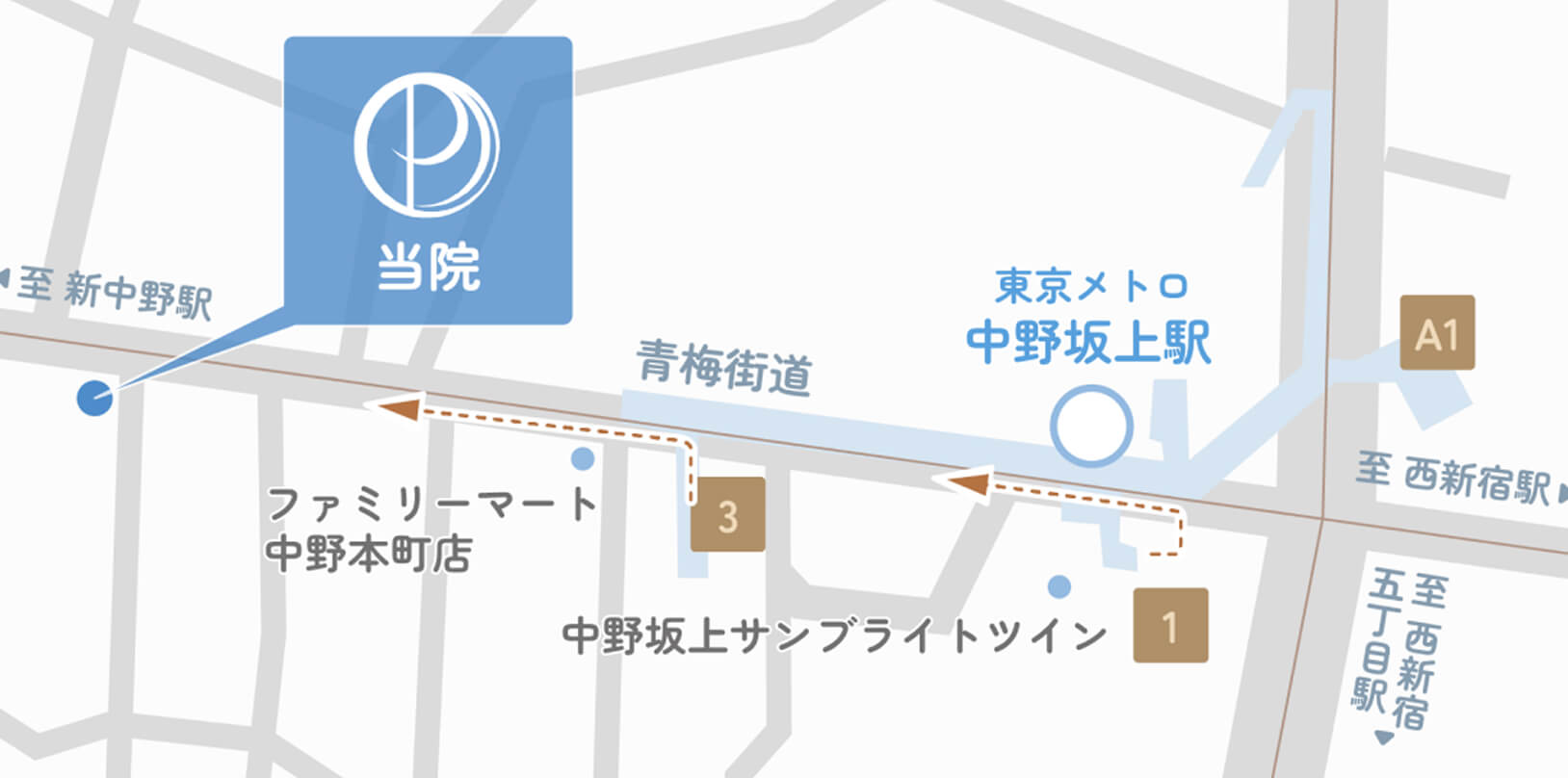 当院の周辺地図